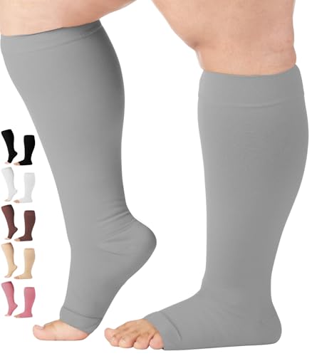 Image of Mojo Toeless Compression Socks for Women and Men 20-30 mmHg Open Toe - AB211