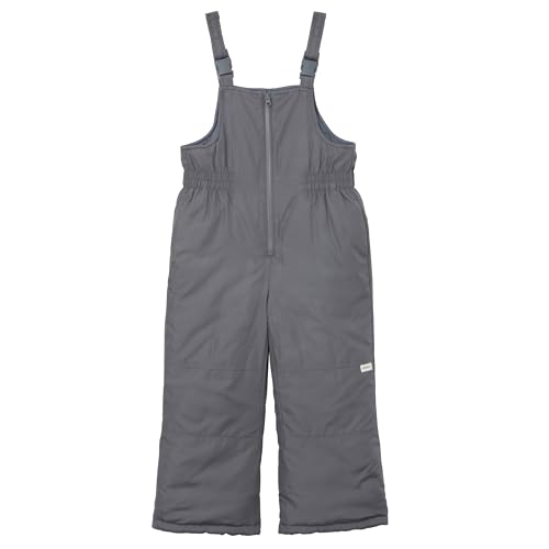 Carter's Unisex Kids Insulated Snow Bib Snow-ver-all Ski Pants, Dark Grey, 4T