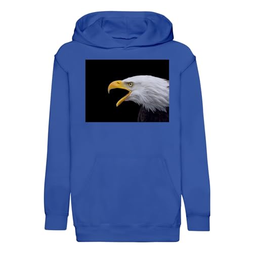 Sweat capuche enfant aigle pygargue vetement animal sauvage usa