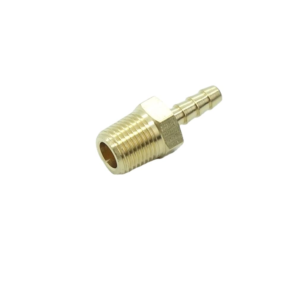 5 Pcs Brass Hose Barb Fittings 1/2" Barb to 1/2 NPT Male Pipe Adapter — view 18