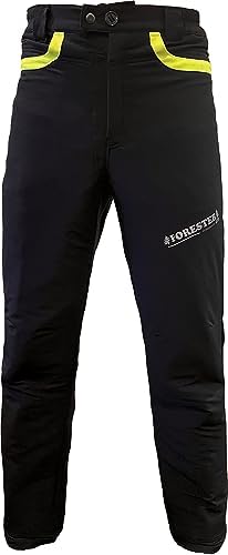 FORESTER Chainsaw Protective Pants – Lightweight 360 Degree Class A Safety Protection for Forestry and Arborist (33-34) Black