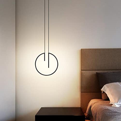 Lampada a sospensione LED Dimmerabile luci sospese moderno minimalista disegno Camera da letto comodino luce pendente lampadario 3000k/4500k/6000k soggiorno sala da pranzo cucina 22*21,5 cm