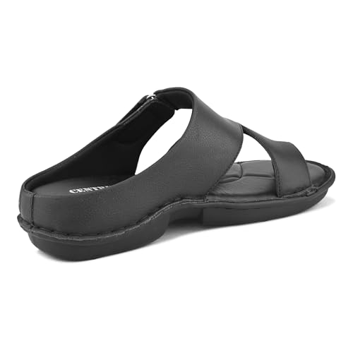 Image of Centrino Sandal for Men | Grip Insole for Stability | slippers for /sliders for men | mens sandals casual | sandals /slides for men |Modern Look with Straps | Comfortable Footwear (9264)