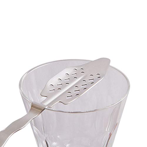 Absinth Zubehör Set von ALANDIA | 2X Gläser mit Reservoir | 2X Löffel aus Edelstahl | 1x Zuckerwürfel