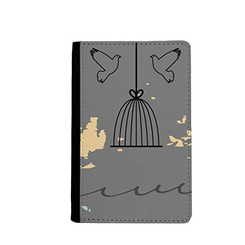 Porte-passeport motif plantes multicolore protection livret voyage 3.7x5.8"