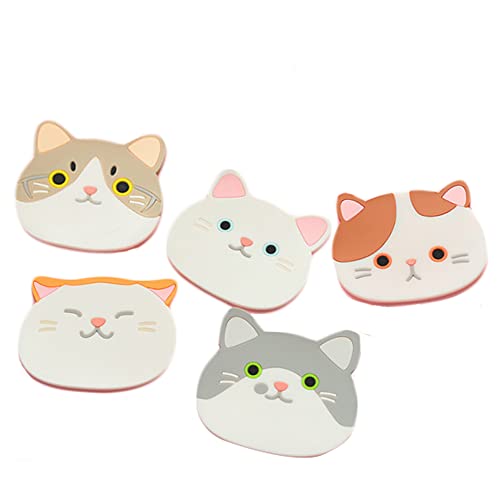 Cat Tasse Silicone Mug Dessous de Verre - Tapis en Caoutchouc pour Bouteille de vin, Verre, Meilleur Pendaison Boisson, thé Home Maison Décor de Cuisine - Registre de Mariage Idée de Cadeau Cover