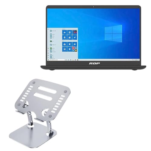 Soporte para portátil BoxWave metálico plateado ajustable miniatura 1