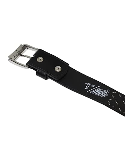 Lowlife Armor Leather Belt in Black and Silver3