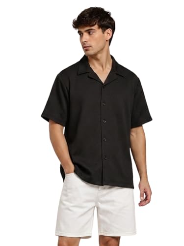 Image of Leriya Fashion Shirt for Man | Mens Casual Shirts | Shirt for Man| Shirts for Mens Stylish |Half Sleeve Button Down Textured Summer Wear (Available in Plus Sizes)