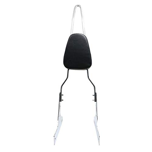 Backrests Sissy Bars, Heavy Duty Detachable Decorative Backrest Fits for Harley Dyna Street Bob Super Glide Custom Low Rider Super Glide FXDB FXDC FXDL FXD 2006-up (Chrome) - Thumbnail 5