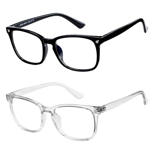 Image of Hycredi Kids Blue Light Blocking Glasses for Boys & Girls, Square Frame