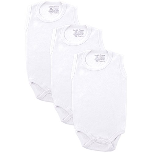 Luvable Friends 3-Pack Sleeveless Bodysuits