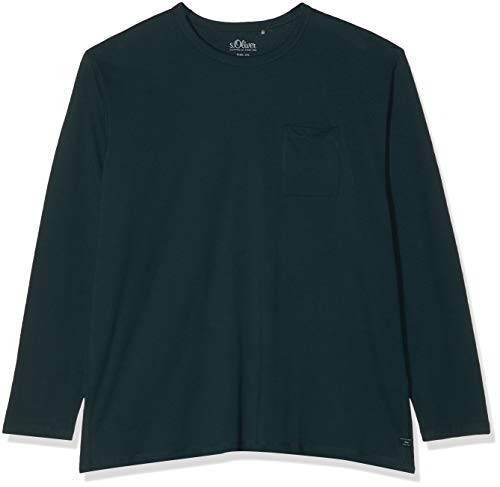 S.Oliver Big Size 15.912.31.6837 Camiseta de Manga Larga, Verde (Green Gables F 6758), XXXXXL para Hombre