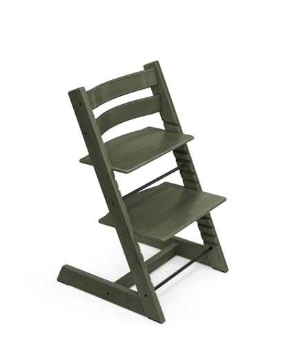 Image of Stokke Tripp Trapp Chair from Stokke - Adjustable, Convertible Chair for Toddlers, Children & Adults - Classic, Convenient, Comfortable, Ergonomic Back + Foot Support, Can Hold Up to 136 kg (Marble Green)