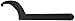 Wright Tool 9632 Adjustable Hook Spanner Wrench with Black Industrial Finish, 2" to 4-3/4"