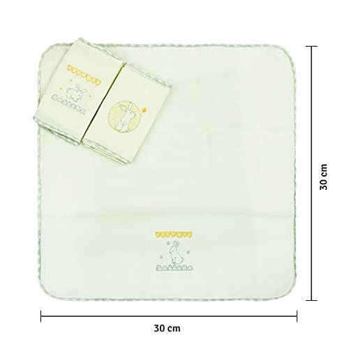 PAPI DESDE 1974 Paninho De Boca Cores Papi Compose Bordado Para Bebê 38Cm X 38Cm Contém 03 Un