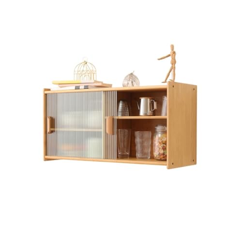 ATREDESES Armarios Gabinete de Pared de Vidrio Gabinete de Almacenamiento de Pared de Cocina Gabinete Colgante Gabinete Lateral de Pared for Comedor de Sala de Estar Aparador
