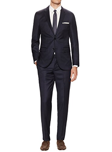 DTI GV Executive Men's Modern Fit Two Button 2 Piece Suit Jacket Flat Front Pant