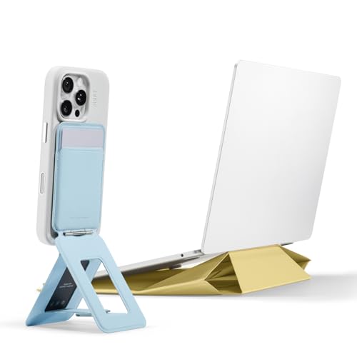 MOFT Laptop Sleeve Bag for 13"-14" Panna Cotta & Phone Tripod Stand, MagSafe Wallet Tripod Stand, NFC-Supported Phone Wallet Panna Cotta