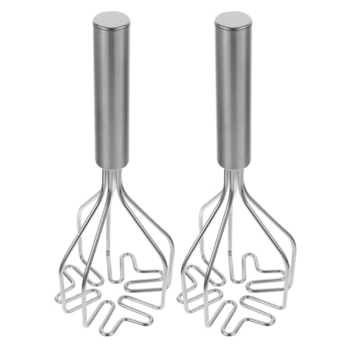 HAKIDZEL Machacador de Patatas de Acero Inoxidable 2piezas Mecanismo y Diseño Ergonómico para Cocina, Adecuado para Puré de Papas y Verduras