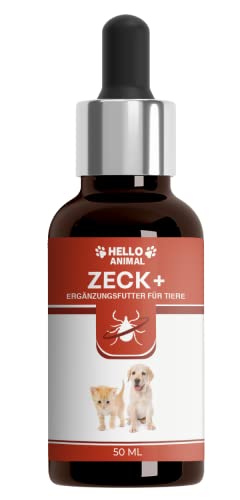 NEU: HelloAnimal® Anti ZECKEN Liquid für Hunde und Katzen mit Sofortwirkung - DAS Ergänzungsfuttermittel für Ihr Tier + eine natürliche Behandlung für Ihr Haustier - Schutz Hochwirksam Cover