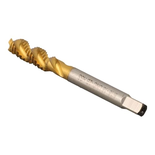 Grifo de rosca estriado en espiral 5/16-18 UNC con acero chapado resistente al calor de alta velocidad, diseñado para su uso con aceite de roscado para un mejor rendimiento