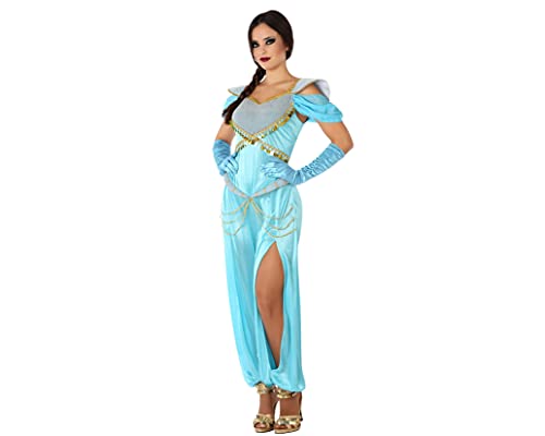 Atosa disfraz princesa arabe celeste mujer adulto M