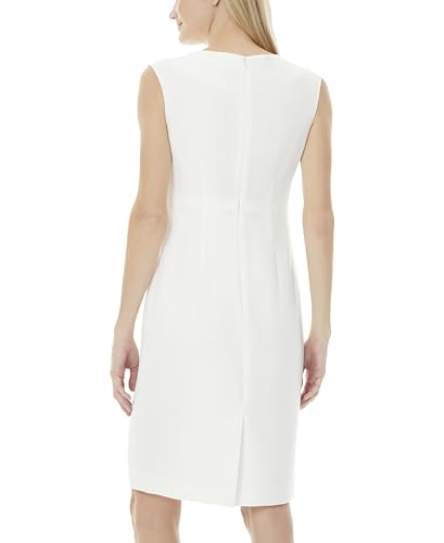 Image of Kasper Women's Sleeveless Sheath Dress with Notch Neckline