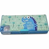 Estojo Multifuncional Apontador de Lápis Vários Padrões Fofos Adequado para Meninas Do Ensino Fundamental Meninos Ótimos Presentes para Crianças (Verde e Rosa) (VERDE)