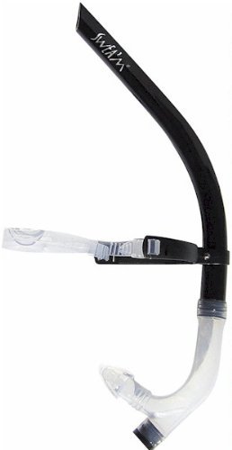 Sweam - Frontal Snorkel with Silicone mouthpiece with relief valve Black
