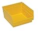 Yellow Shelf Bin,11-5/8"L x 11-1/8"W x 6"H