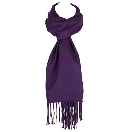 Hat To Socks Herrlich Weicher, Klassisch Winterschal für Damen und Herren - Warm und Elegant (Lila)