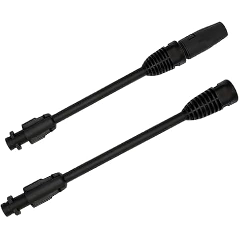 Hierba Pressure Washer Extension Wand, Pressure Washer Replacement Spray Gun Extension Pole With Adjustable Nozzle, Compatible with Karcher K2 K3 K4 K5 K6 K7, 2 Extension Wand and 1 Nozzle Cover