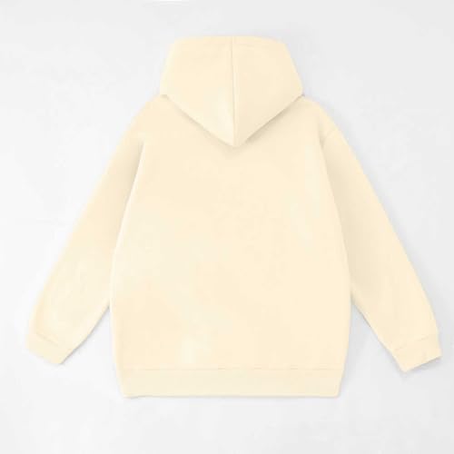 Pull oversize à grande poche sweat à capuche ample manches longues uni - 7
