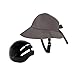 B Baosity Bicycle Helmet Hat Shaped Helmet Fishing Hat Sun Hat Cyclist Helmet Hat Type Helmet Cap for Women's Cycle Everyday Wear Work, Grey