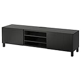Höhe: 48 cm ZigZag Trading Ltd IKEA BESTA - TV-Bank mit Schubladen Lappviken schwarz-braun