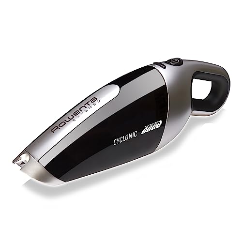 Rowenta Extenso Cyclonic AC476901   Aspirador de mano sin cables, 7.2 V de potencia, autonomía 16 min, sistema ciclónico, boquilla para ranuras integrada, base de carga incluida