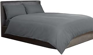 TSARLTD Duvet Cover Set Microfibre Plain Duvet Reversible Bedding Set (Single (135x200cm)+ 1 Pillow Case (50x75cm), White)