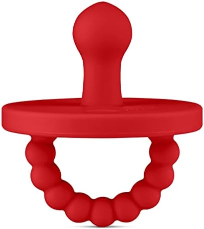 Ryan & Rose Cutie PAT Pacifier Teether (Bulb, Red)