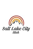  Salt Lake City Utah: UT City State Skiing Hiking Fishing Notebook Journal Lined Wide Ruled Paper Stylish Diary Vacation Travel Planner 6x9 Inches 120 Pages Gift
