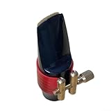 Premium PVC Saxophon Blattschraube für Alt, Tenor, Sopran – kompatibel mit Standard-Mundstücken, leichter & langlebiger Verschlussclip (A)