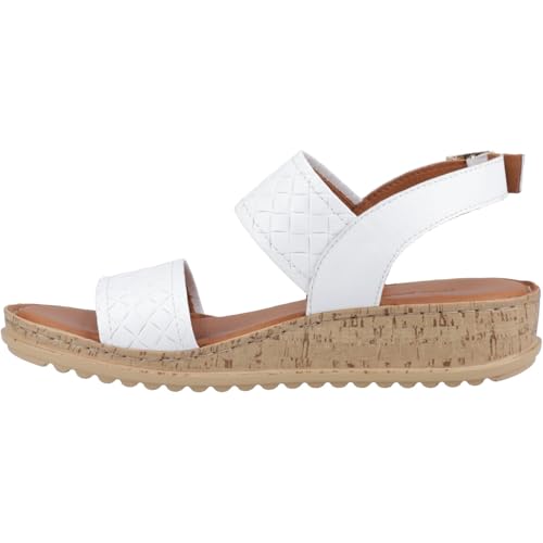Hush Puppies Femme Ebony Woven Blanc sandales pour vos balades d'été