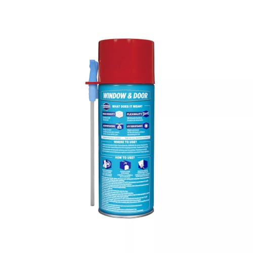 Image of Loctite Tite Foam Window & Door, Bright White Insulating Foam Sealant, 12 oz Can, Pack of 12