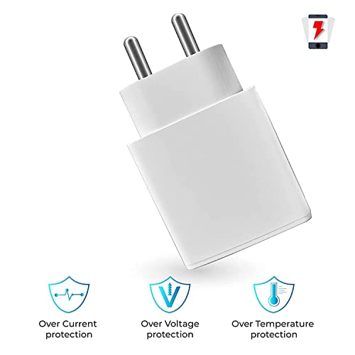 Image of Fast Charger for All Vivo Mobile Y21L Y51L V7 Y6 VIVO V11 PRO V11 PRO Vivo V5, Vivo V3, V7, V7+, V9, V9 Youth, Y69, V5, V1, V1 max V3 max, V5s, Y53, Y21, V3, Y15, Vivo Y31L, V15 Pro, V7 Plus, Y81, Y93, Z1 Pro, S1, U10, V15 Pro, Y15 2019, V15, Y17, Y12, Y90, V11 Pro, Y91, Y91i, V9, Y91, Y95 vivo S1 v7 v15 v9 v11 v5 v5s v3 V15-in y15 y17 y pro U10 U20 Quick Wall Travel Battery Android Smartphone Charger with 1 Mtr. Micro USB Data Charging Cable (2.4 Amp) { bArrett Original Charger }
