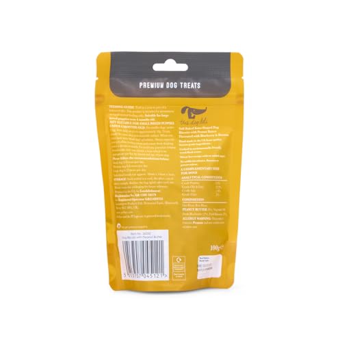 Petface Dog Deli Wheat Free Dog Treats with Peanut Butter, Hand baked in the UK, 100 g (Pack of 5) - Image 2