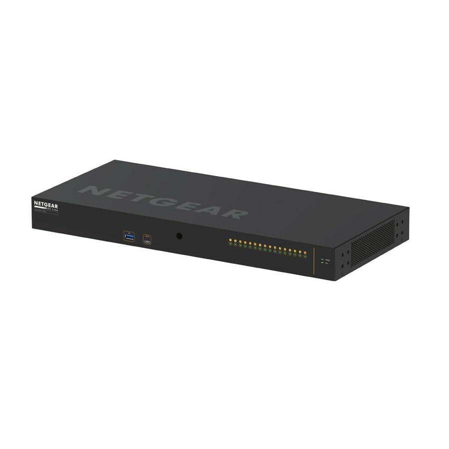 Image of NETGEAR AV Line M4250-16XF 16 Port Switch XSM4216F | L3 Managed | 16x10G SFP+ | 320 Gbps Switching Capacity | Rack-Mountable | Cloud Care's 3 Year Warranty SupportPlus Included