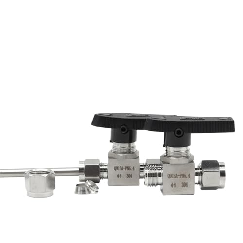 Válvula de bola 10mm de acero inoxidable 304 para tuberías industriales de alta presión 4