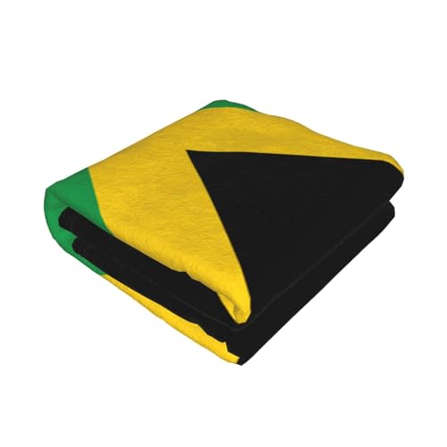 Couverture drapeau Jamaïque légère et imprimée pour lit et canapé toutes saisons - 3