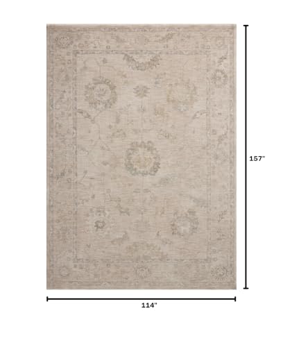 Image of Loloi Chris Loves Julia Louisa Oatmeal /Slate 9'-6 inch x 13'-1 inch Area Rug