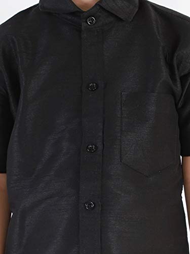 Image of VASTRAMAY Boy's Silk Blend Regular Fit Shirt